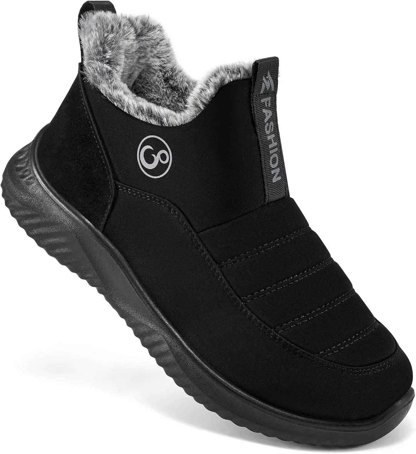 Alicegana Womens Snow Boots Winter Shoes Warm Fur Lined Ankle Booties Slip On Waterproof Boots Non Slip Women Boot