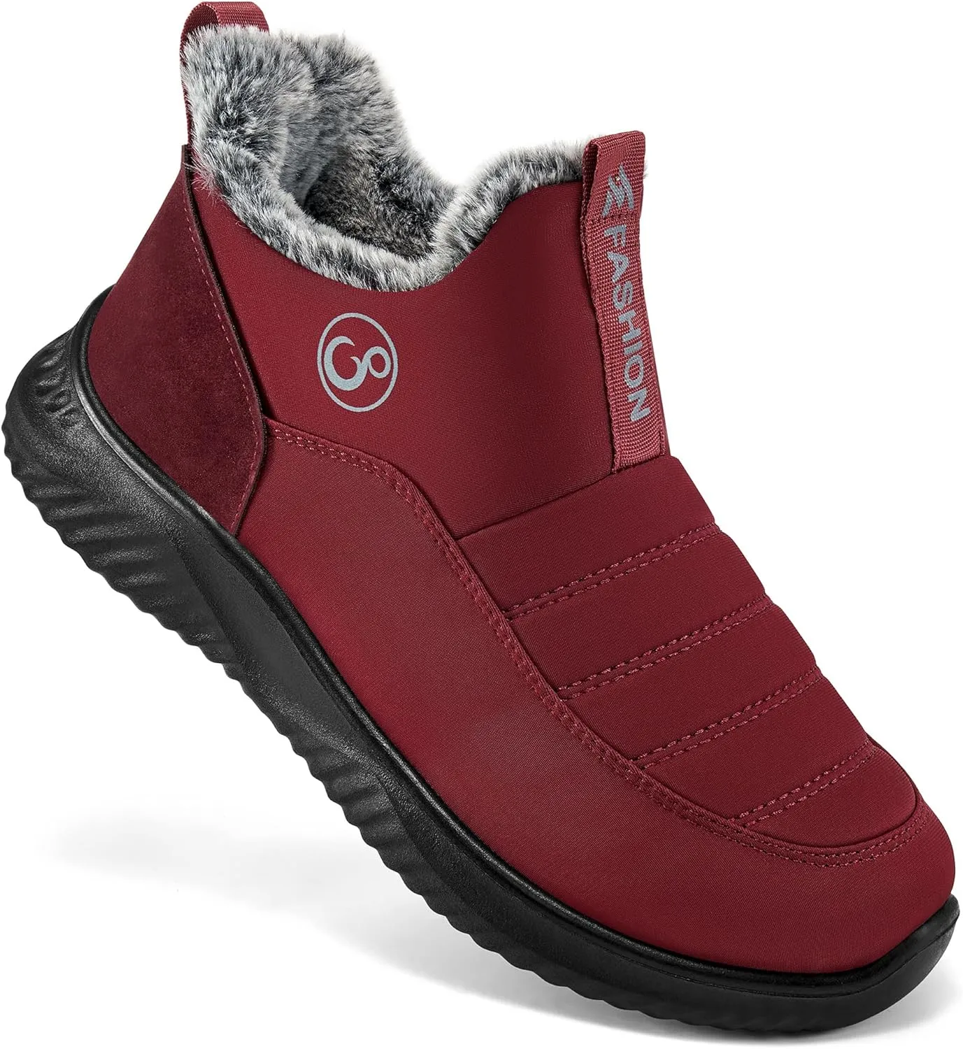 Alicegana Womens Snow Boots Winter Shoes Warm Fur Lined Ankle Booties Slip On Waterproof Boots Non Slip Women Boot