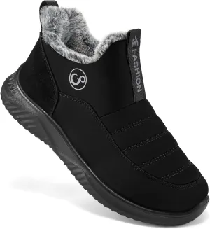 Alicegana Womens Snow Boots Winter Shoes Warm Fur Lined Ankle Booties Slip On Waterproof Boots Non Slip Women Boot