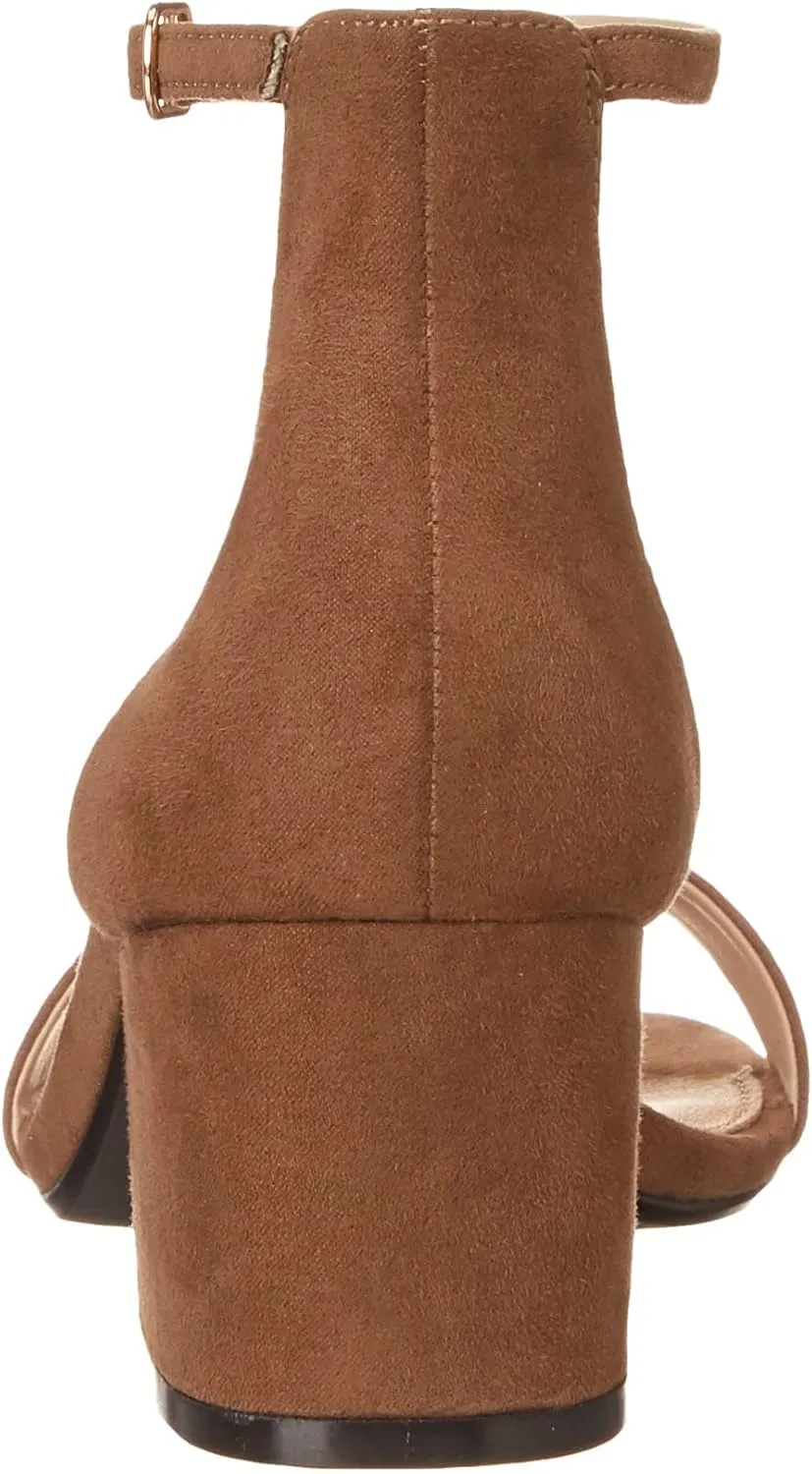 Amazon Essentials Women's Two Strap Heeled Sandal
