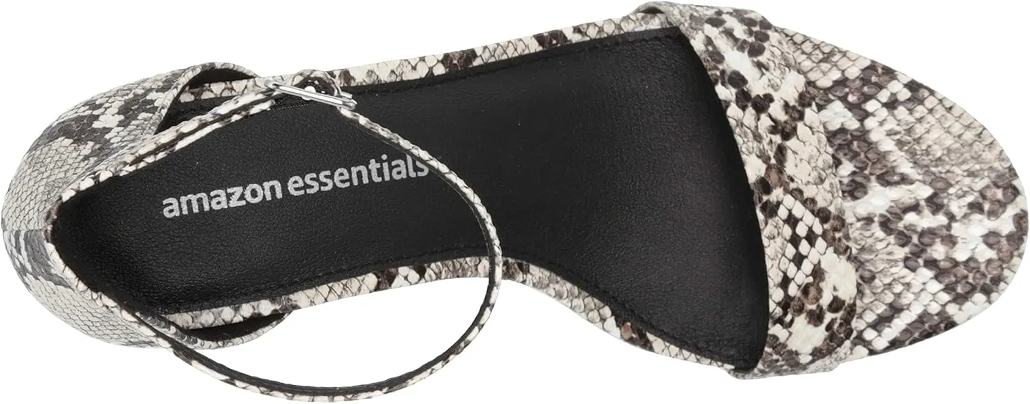 Amazon Essentials Women's Two Strap Heeled Sandal