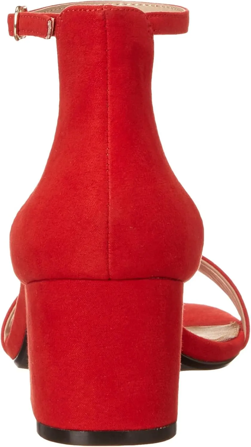 Amazon Essentials Women's Two Strap Heeled Sandal