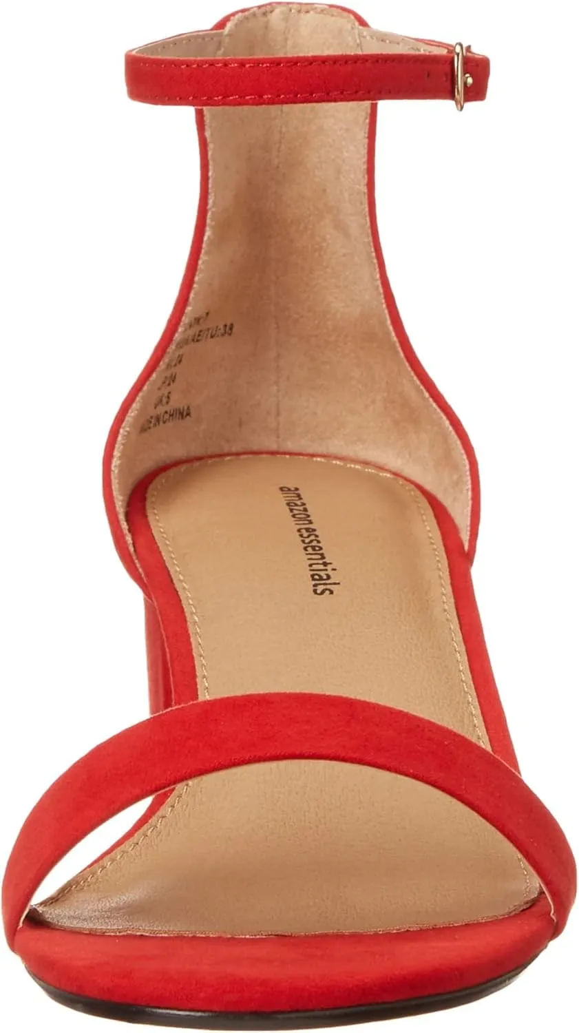 Amazon Essentials Women's Two Strap Heeled Sandal