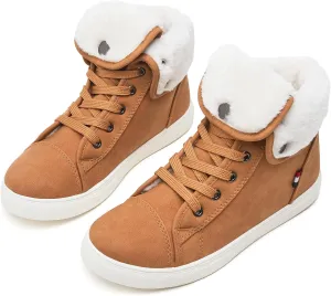 Ankle Boots For Women Lace Up Combat Boots Winter Boots Fashion Snow Boots For Girls Ankle Booties Winter Shoes