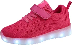 AoSiFu Kids Light Up Shoes Toddler Girls Boys Breathable Led Flashing Sneakers USB Charge