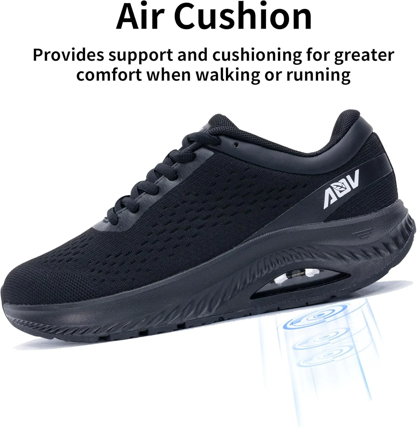 AOV Wide Toe Box Shoes Women Arch Support Walking Shoes for Plantar Fasciitis Orthotic Air Tennis Sneakers