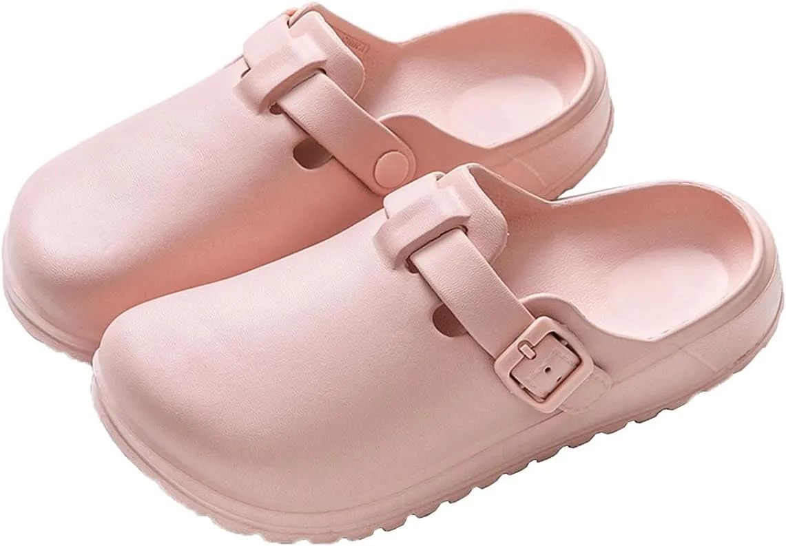 Arch Support Nurse Clogs for Women and Men, Adjustable Buckle Mules Non Slip Work Shoes Chef Garden Sandals, Slip-On Cushion Slippers Slides