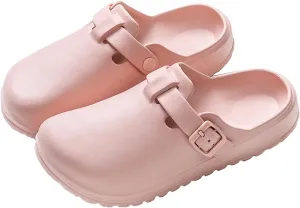 Arch Support Nurse Clogs for Women and Men, Adjustable Buckle Mules Non Slip Work Shoes Chef Garden Sandals, Slip-On Cushion Slippers Slides