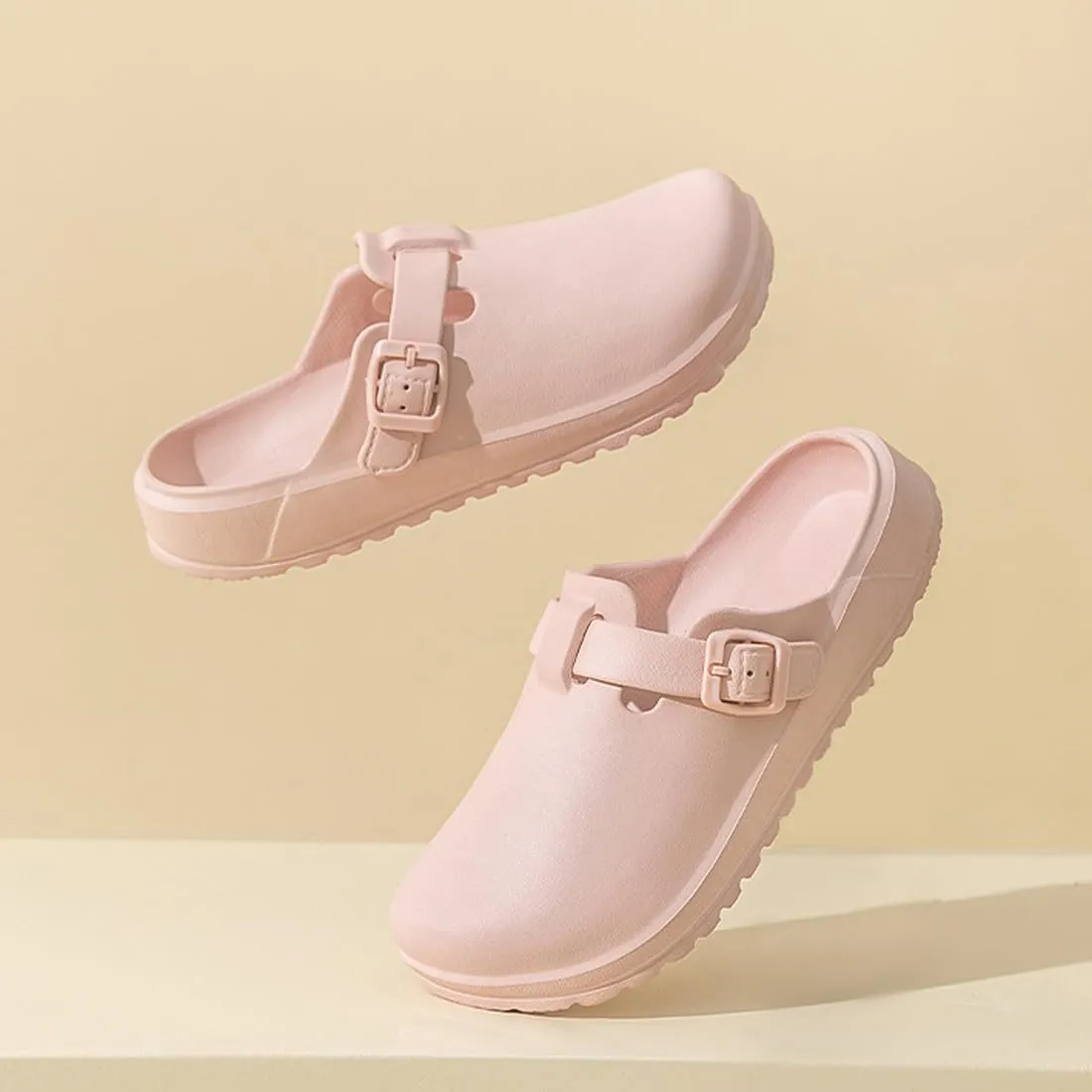 Arch Support Nurse Clogs for Women and Men, Adjustable Buckle Mules Non Slip Work Shoes Chef Garden Sandals, Slip-On Cushion Slippers Slides