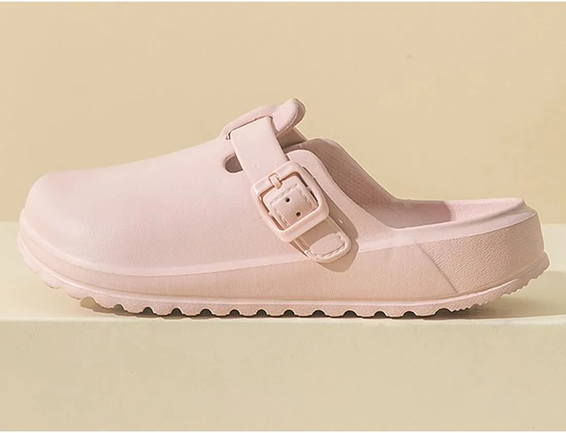 Arch Support Nurse Clogs for Women and Men, Adjustable Buckle Mules Non Slip Work Shoes Chef Garden Sandals, Slip-On Cushion Slippers Slides