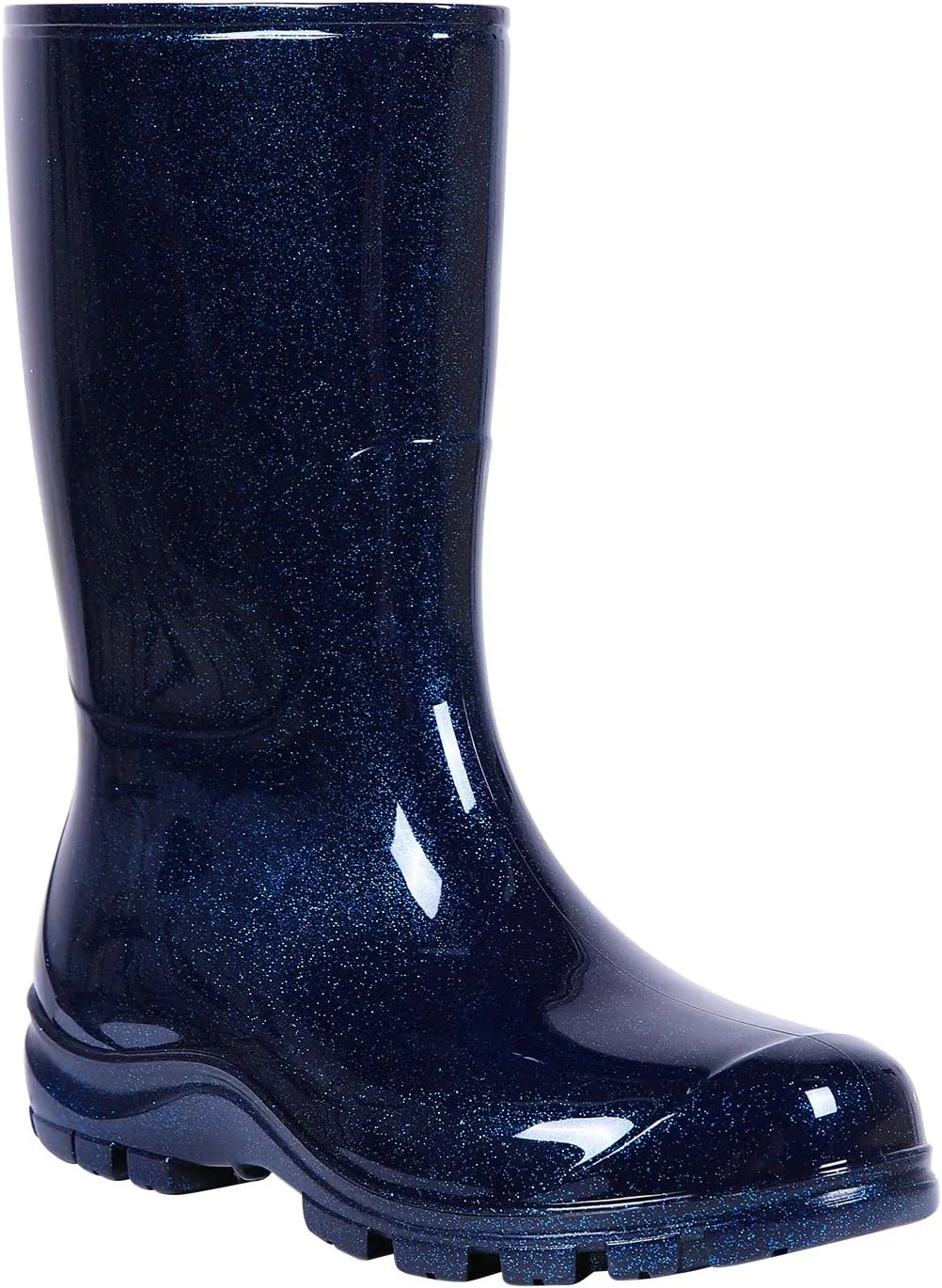 Asgard Women's Mid Calf Rain Boots Printed Waterproof Rubber Boots Short Garden Shose
