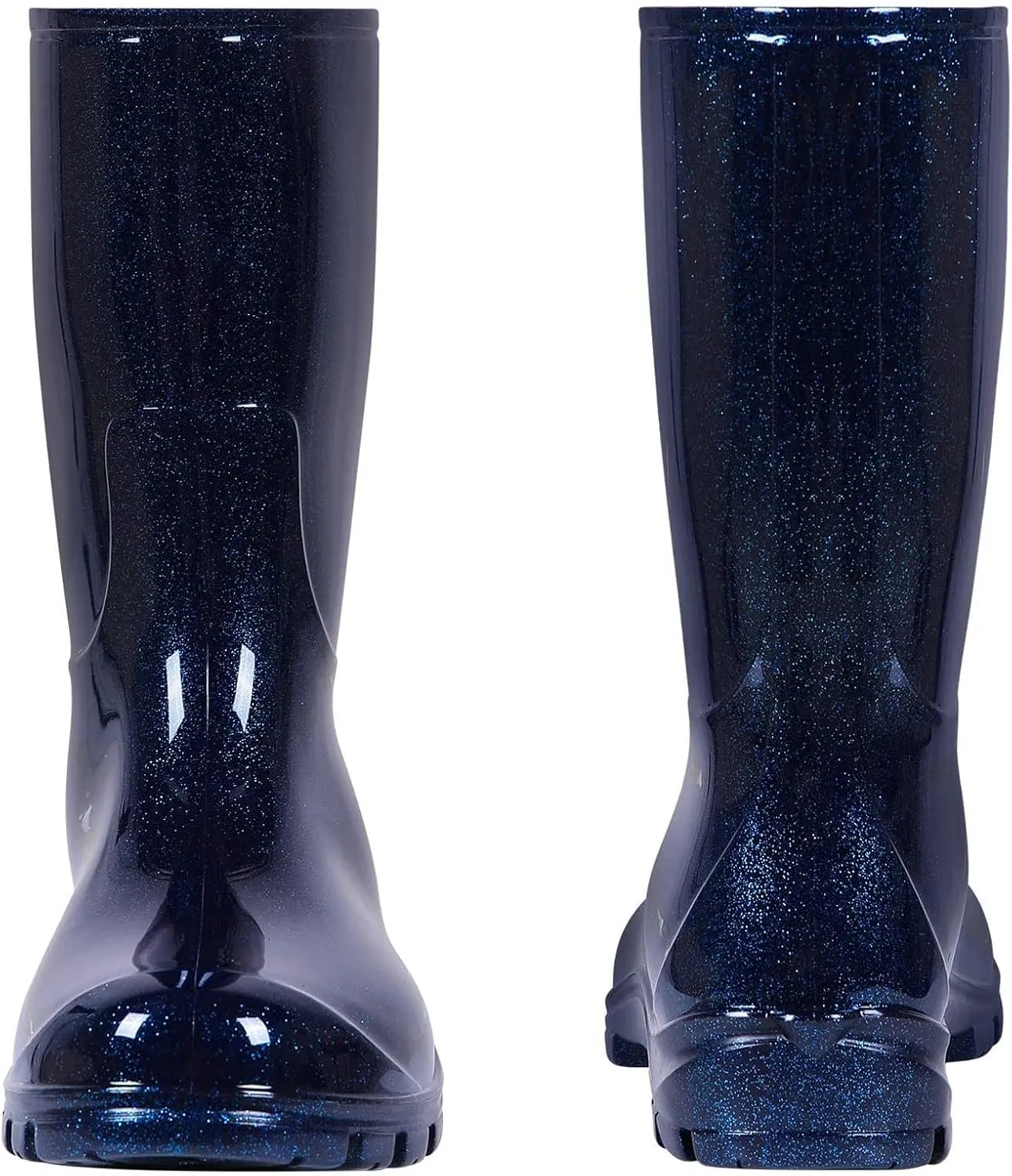 Asgard Women's Mid Calf Rain Boots Printed Waterproof Rubber Boots Short Garden Shose