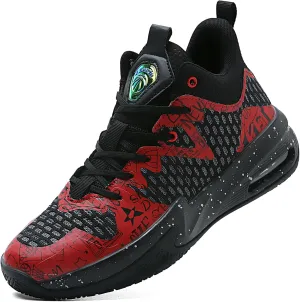 ASHION Men Basketball Shoes Arch Support Mens Sneakers Anti Slip Breathable Comfortable High Top Sports Running Walking Tennis Shoes