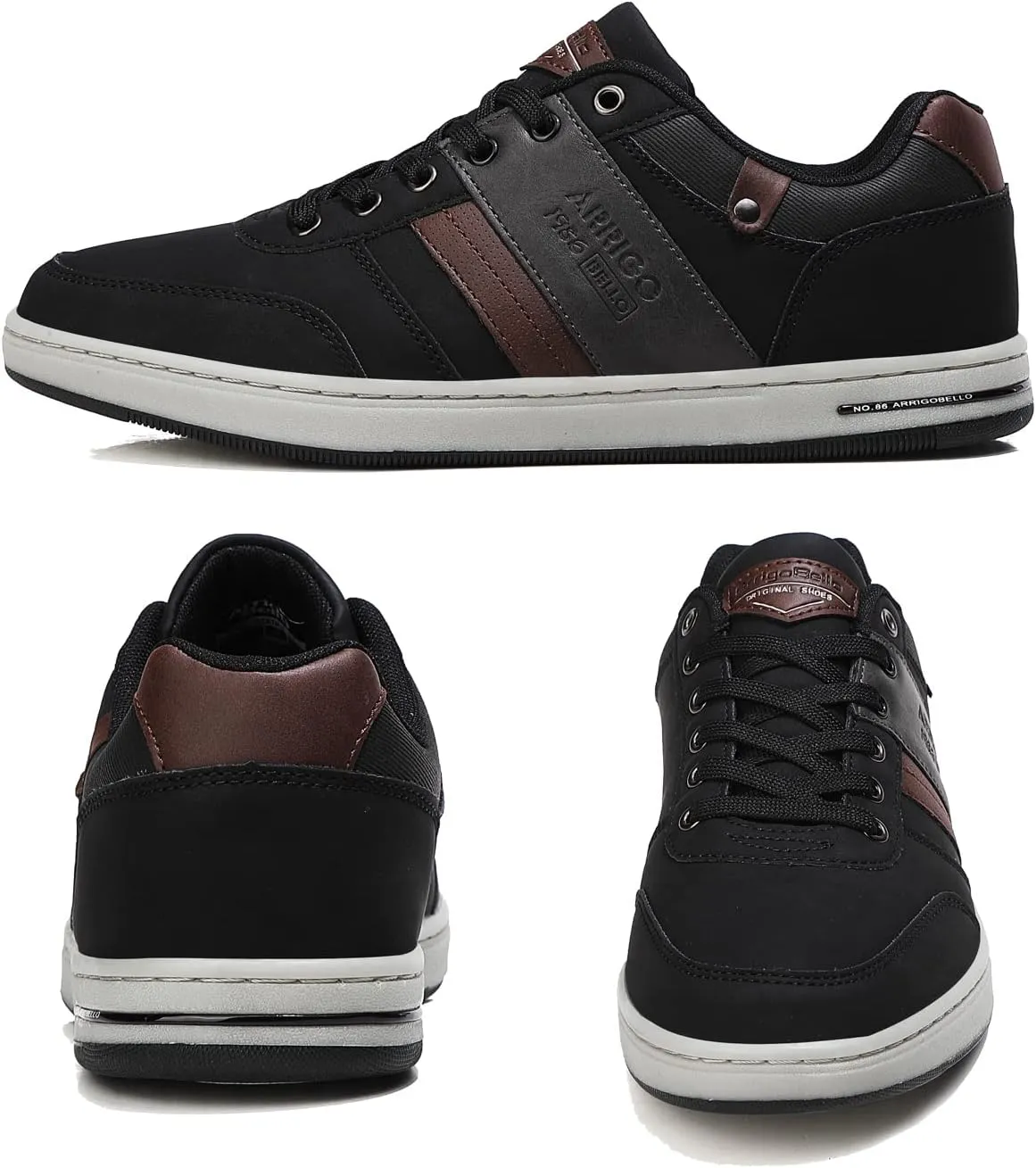 ASTERO Shoes for Men Casual Stylish Sneakers Dress Non-Slip Low Top Walking Shoes