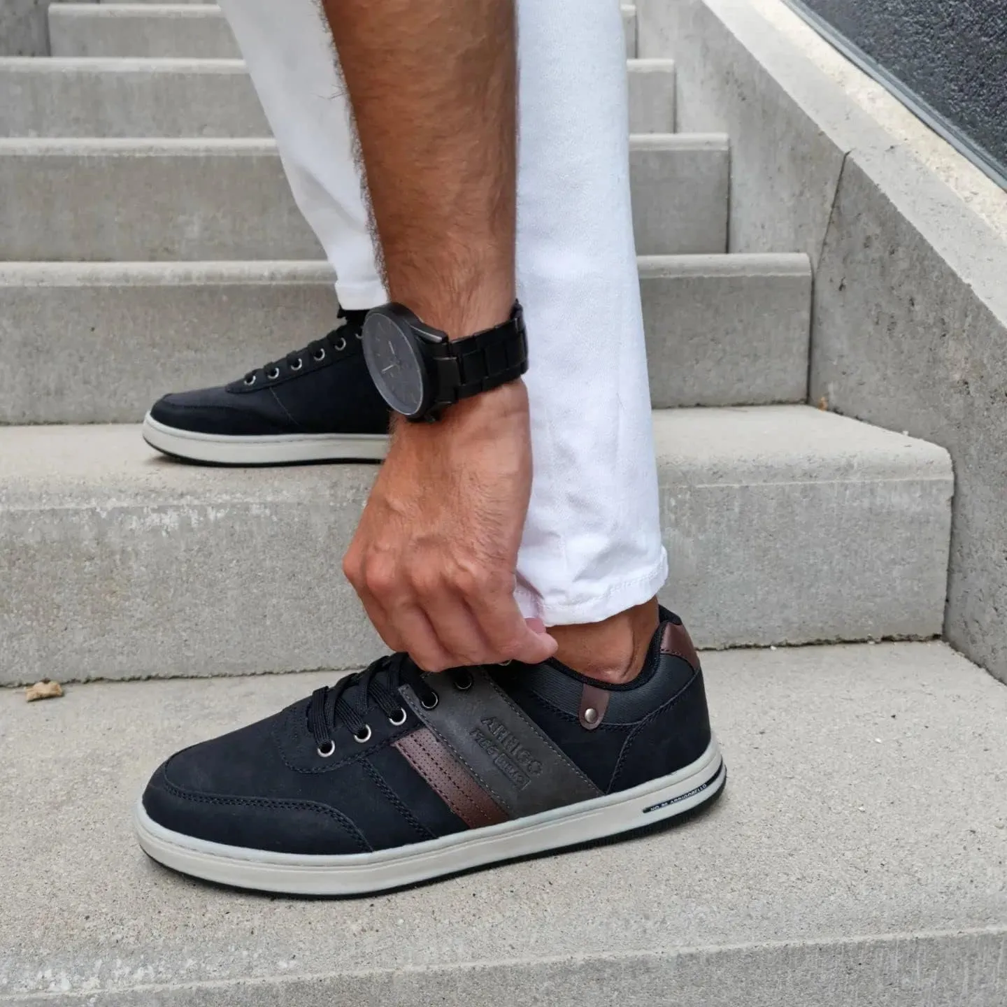 ASTERO Shoes for Men Casual Stylish Sneakers Dress Non-Slip Low Top Walking Shoes