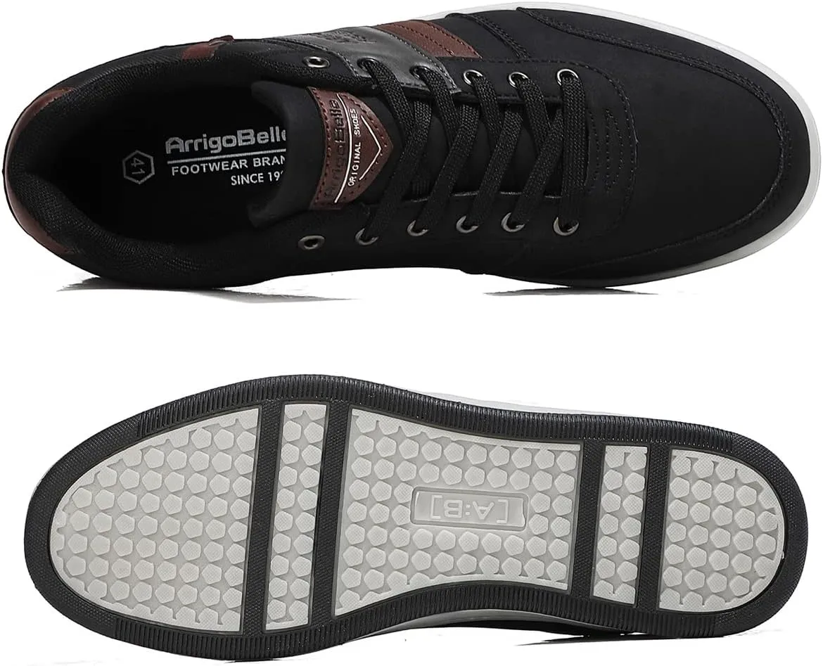 ASTERO Shoes for Men Casual Stylish Sneakers Dress Non-Slip Low Top Walking Shoes