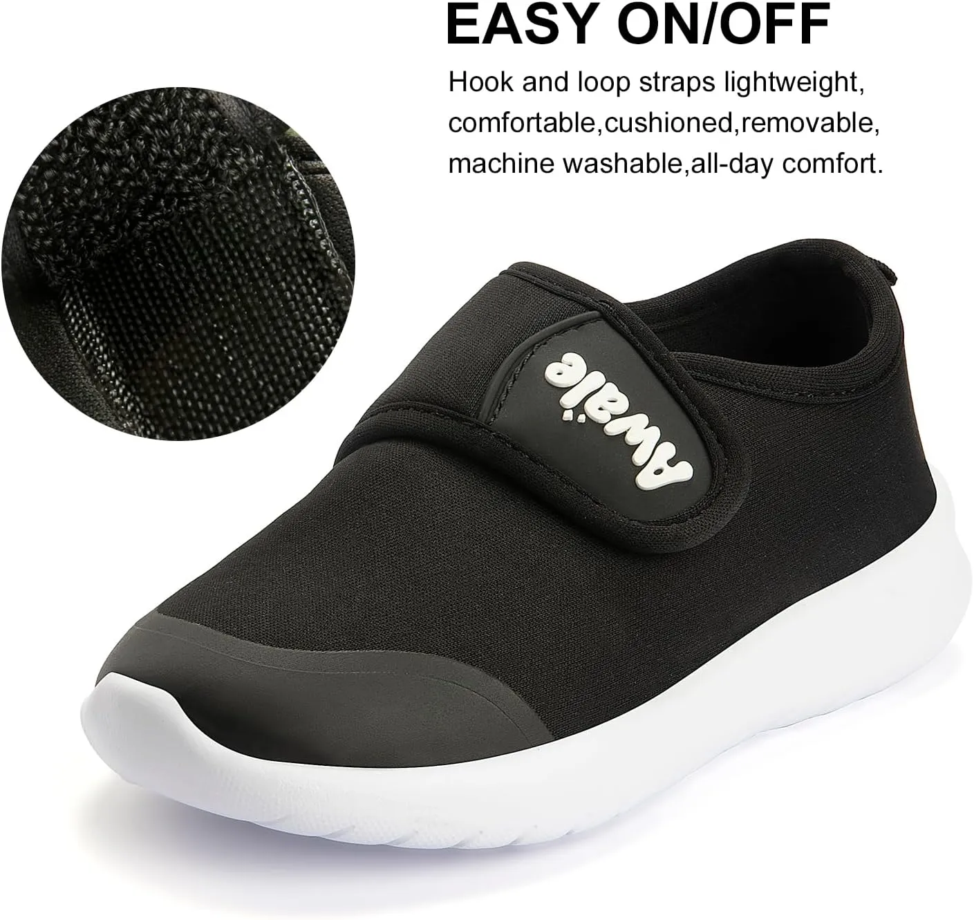 AWALE Toddler Walking Shoes Slip On Toddler Shoes Boys Girls Kids Sports Sneakers Casual School Tennis Shoes