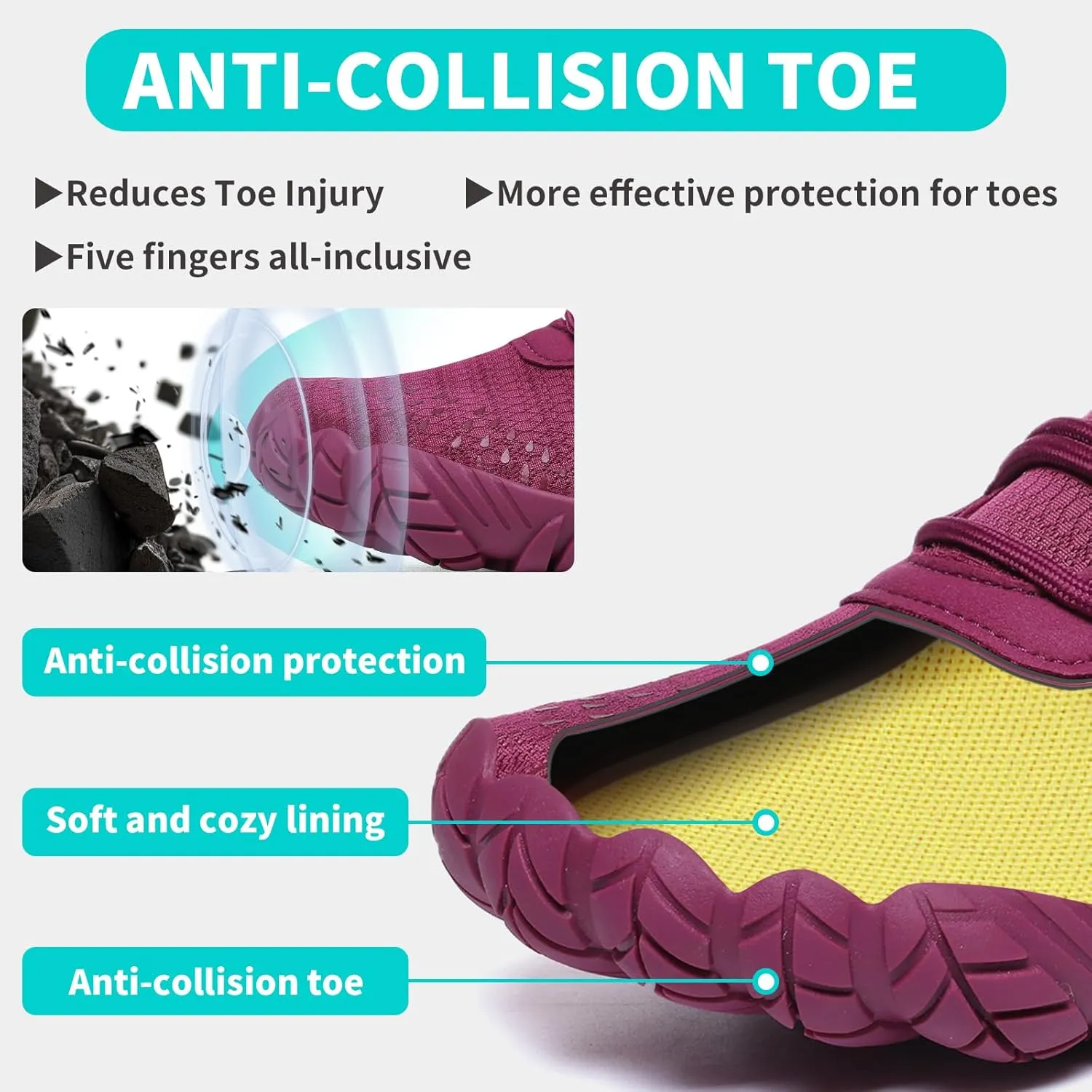 Barefoot Shoes Women Men Minimalist Zero Drop Wide Toe Box Water Shoes Hiking Barefoot Footwear Unisex Sneakers for Workout Cross-Trainer Walking Running Camping Beach Weightlifting Grounding Sport