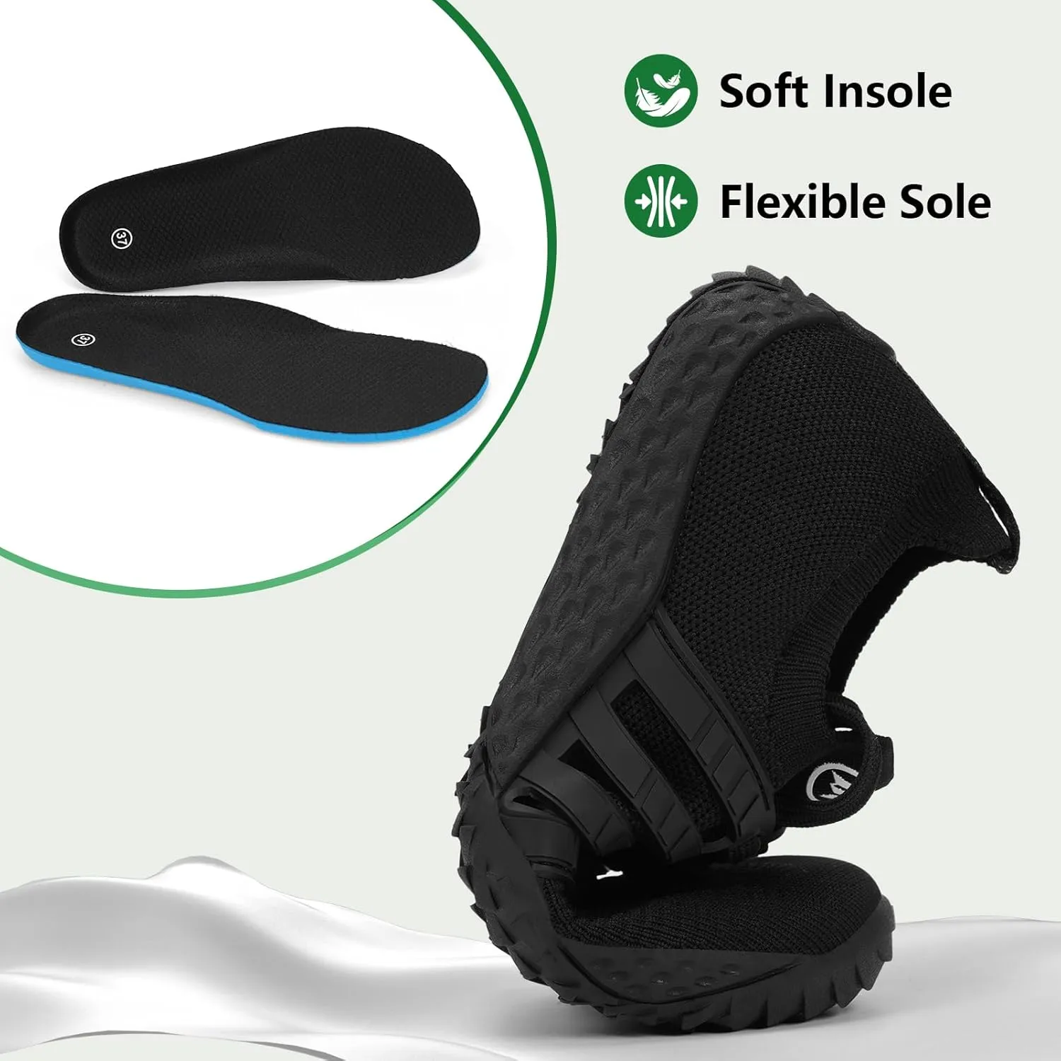 Barefoot Shoes Women Men Wide Toe Box Zero Drop Minimalist Sneakers Casual Breathable Walking Shoe Hiking Barefoot Footwear for Walking Running Camping Beach Grounding Sport