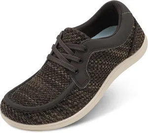 BARERUN Men's Barefoot Slip on Walking Shoes Wide Toe Box Running Shoes Casual Fashion Sneakers Comfortable Light-Weight Men's Loafers Business Dress Shoes for Driving Jogging Wedding Church Office