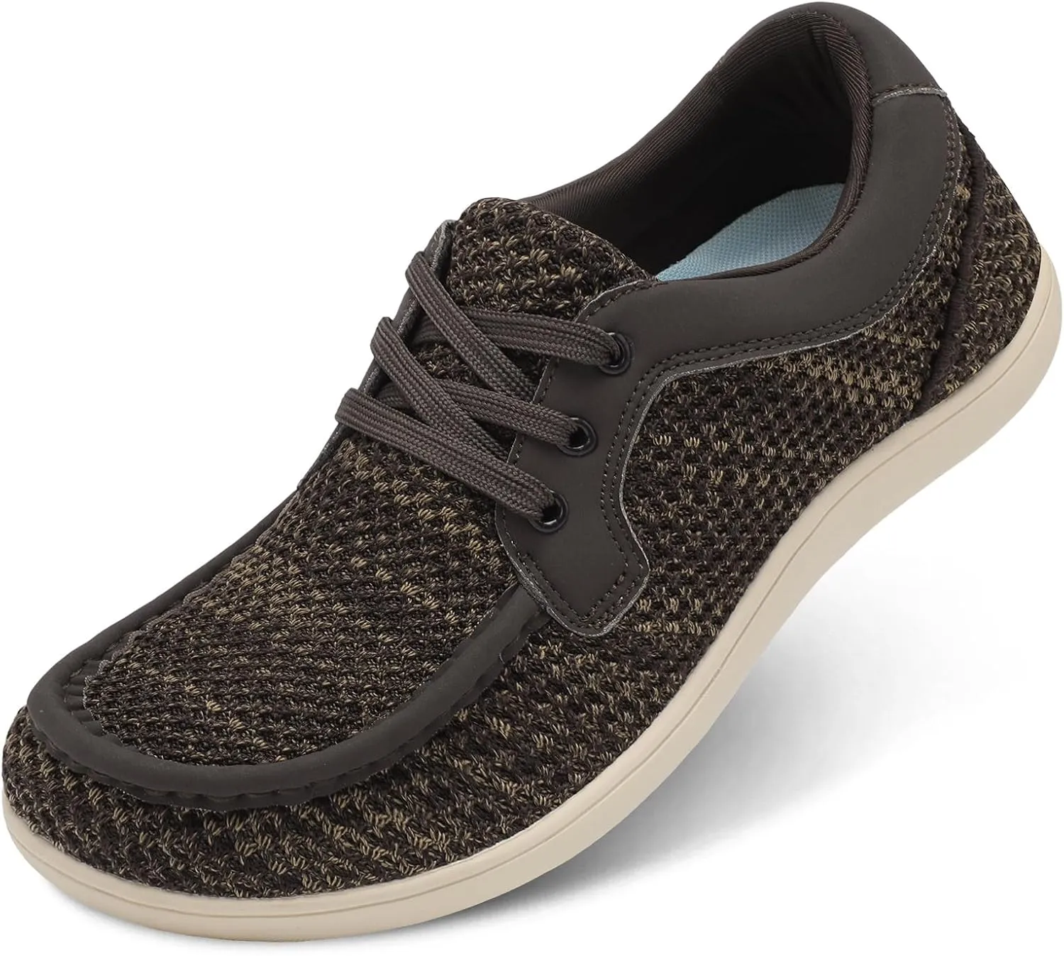 BARERUN Men's Barefoot Slip on Walking Shoes Wide Toe Box Running Shoes Casual Fashion Sneakers Comfortable Light-Weight Men's Loafers Business Dress Shoes for Driving Jogging Wedding Church Office