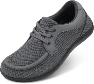 BARERUN Men's Barefoot Slip on Walking Shoes Wide Toe Box Running Shoes Casual Fashion Sneakers Comfortable Light-Weight Men's Loafers Business Dress Shoes for Driving Jogging Wedding Church Office