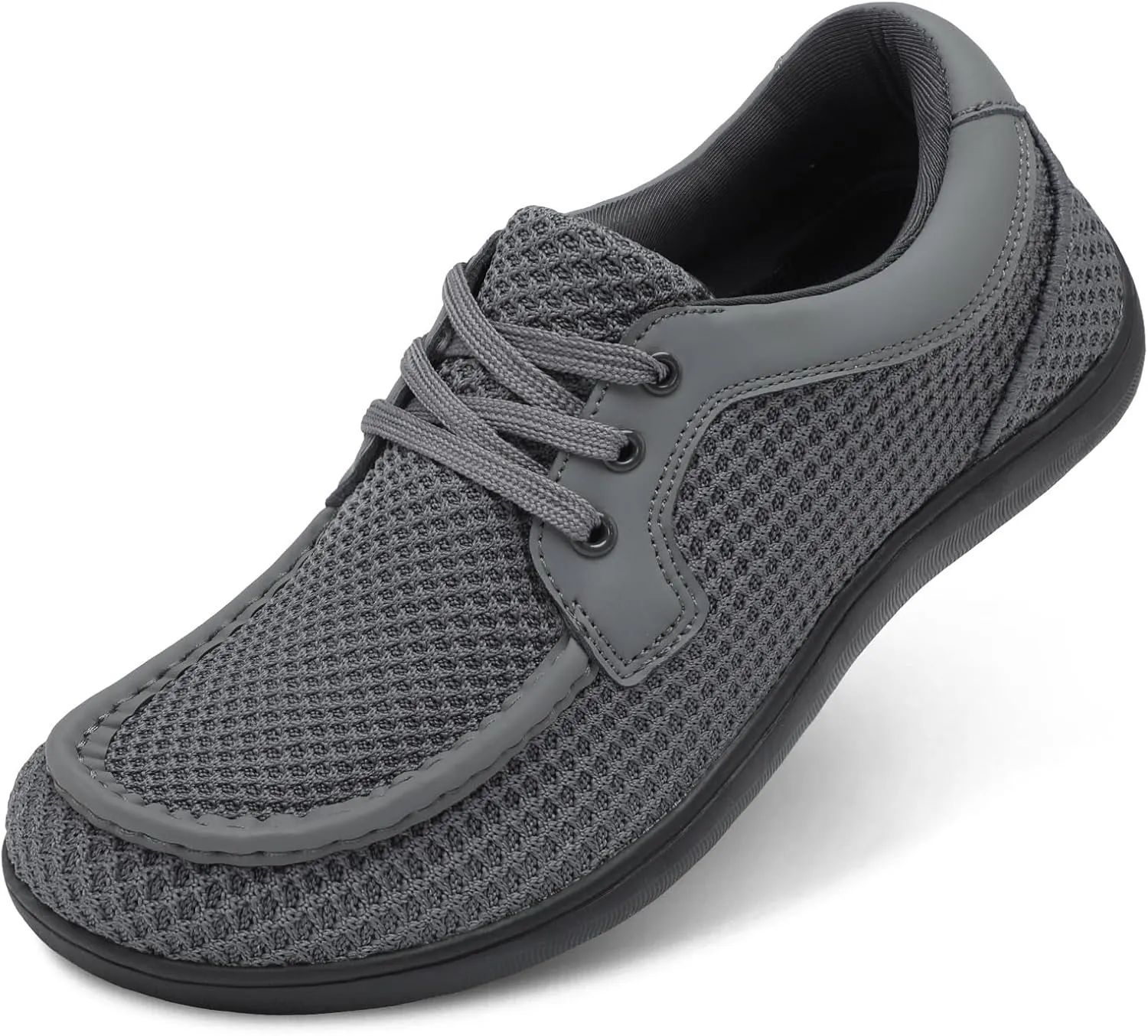 BARERUN Men's Barefoot Slip on Walking Shoes Wide Toe Box Running Shoes Casual Fashion Sneakers Comfortable Light-Weight Men's Loafers Business Dress Shoes for Driving Jogging Wedding Church Office