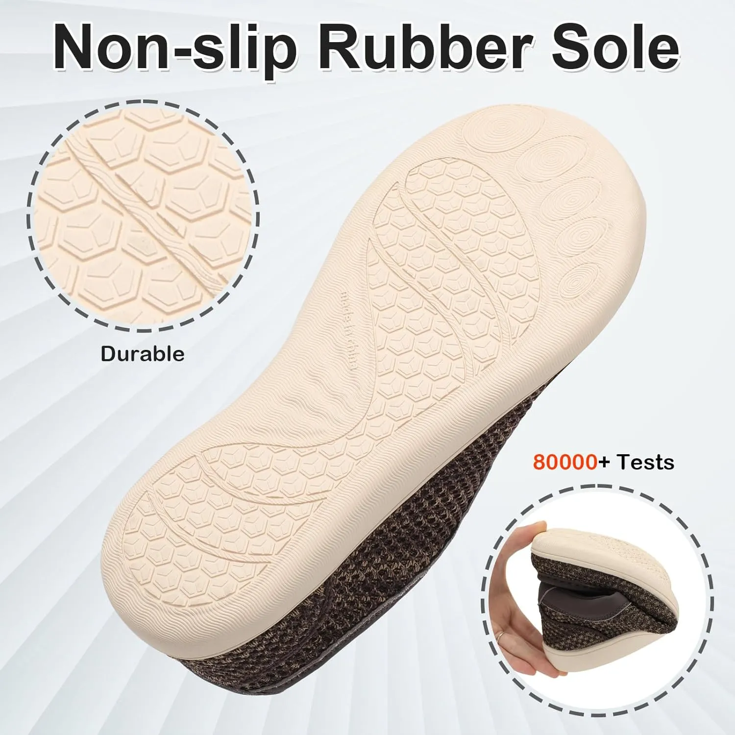 BARERUN Men's Barefoot Slip on Walking Shoes Wide Toe Box Running Shoes Casual Fashion Sneakers Comfortable Light-Weight Men's Loafers Business Dress Shoes for Driving Jogging Wedding Church Office