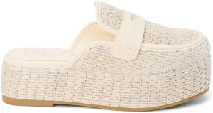 BEACH by Matisse Womens Wren Platform Mules Casual - Brown