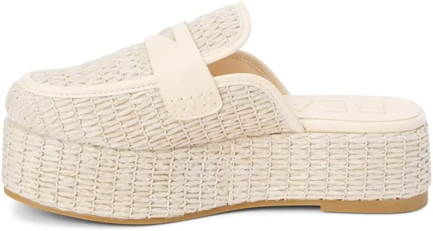 BEACH by Matisse Womens Wren Platform Mules Casual - Brown