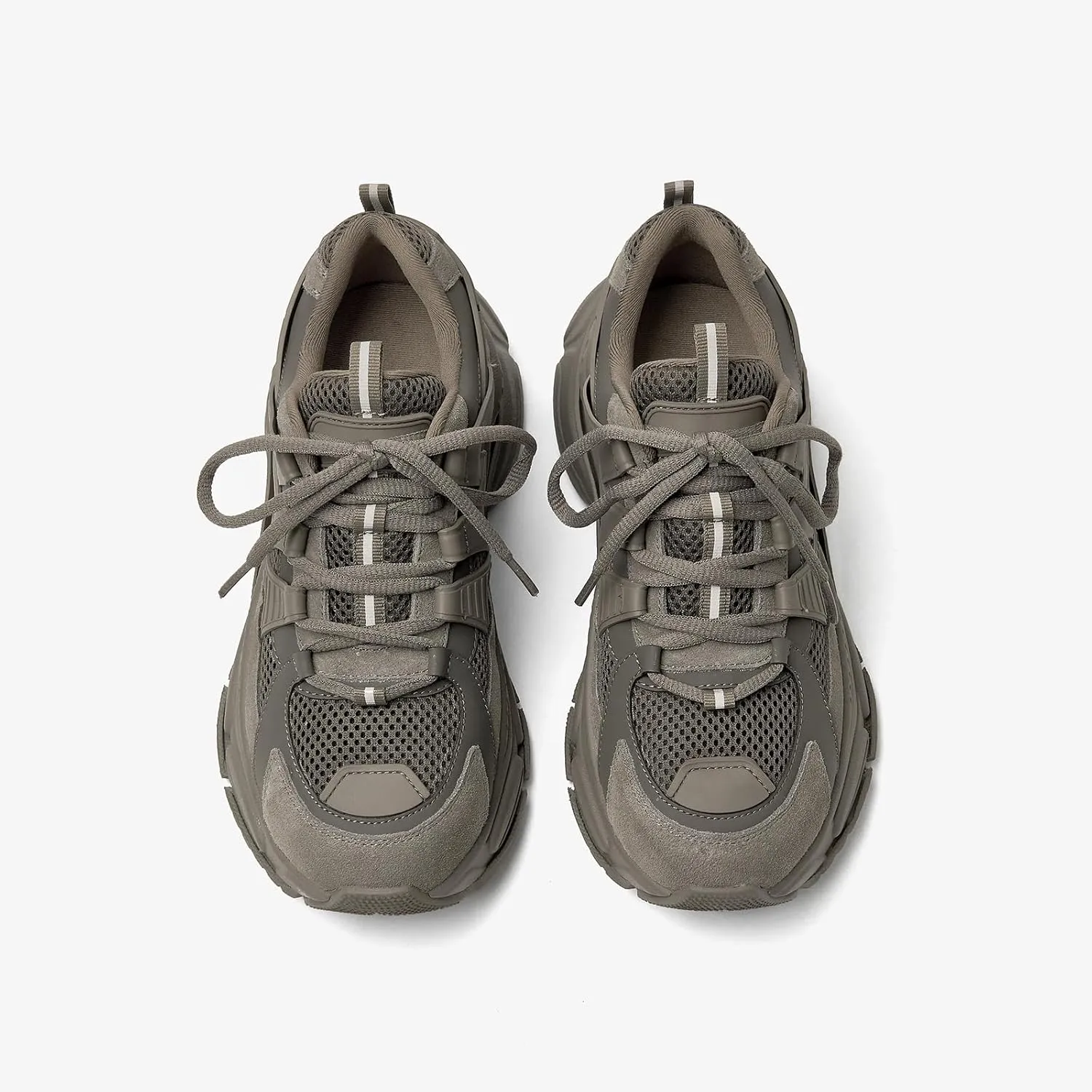 BEAU TODAY Chunky Sneakers for Women, Fashion Platform Sneakers Dad Shoes for Women, Casual Lace-up Walking Shoes