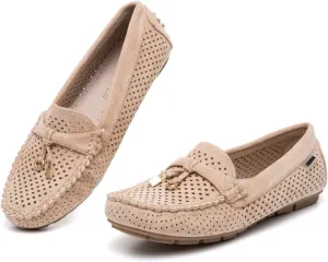 Bernal Loafers for Women with Buckle Comfortable Lightweight Penny Loafers Business Casual Loafers Slip On Flat Work Shoes Non Slip Walking Shoes
