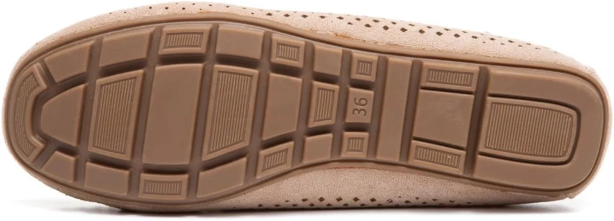 Bernal Loafers for Women with Buckle Comfortable Lightweight Penny Loafers Business Casual Loafers Slip On Flat Work Shoes Non Slip Walking Shoes