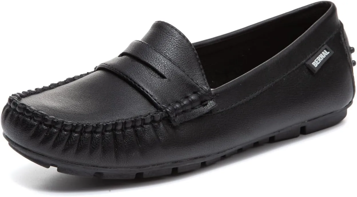 Bernal Women Penny Loafers Casual Comfortable Slip On Flat Shoes Driving Loafers Work Walking Shoes