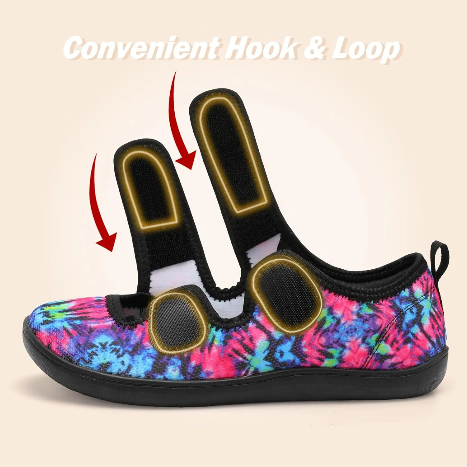 Besroad Womens Walking Shoes Wide Diabetic Shoes Adjustable Barefoot Casual Sneakers Breathable Zero Drop Arthritis Edema Sneakers Indoor Outdoor
