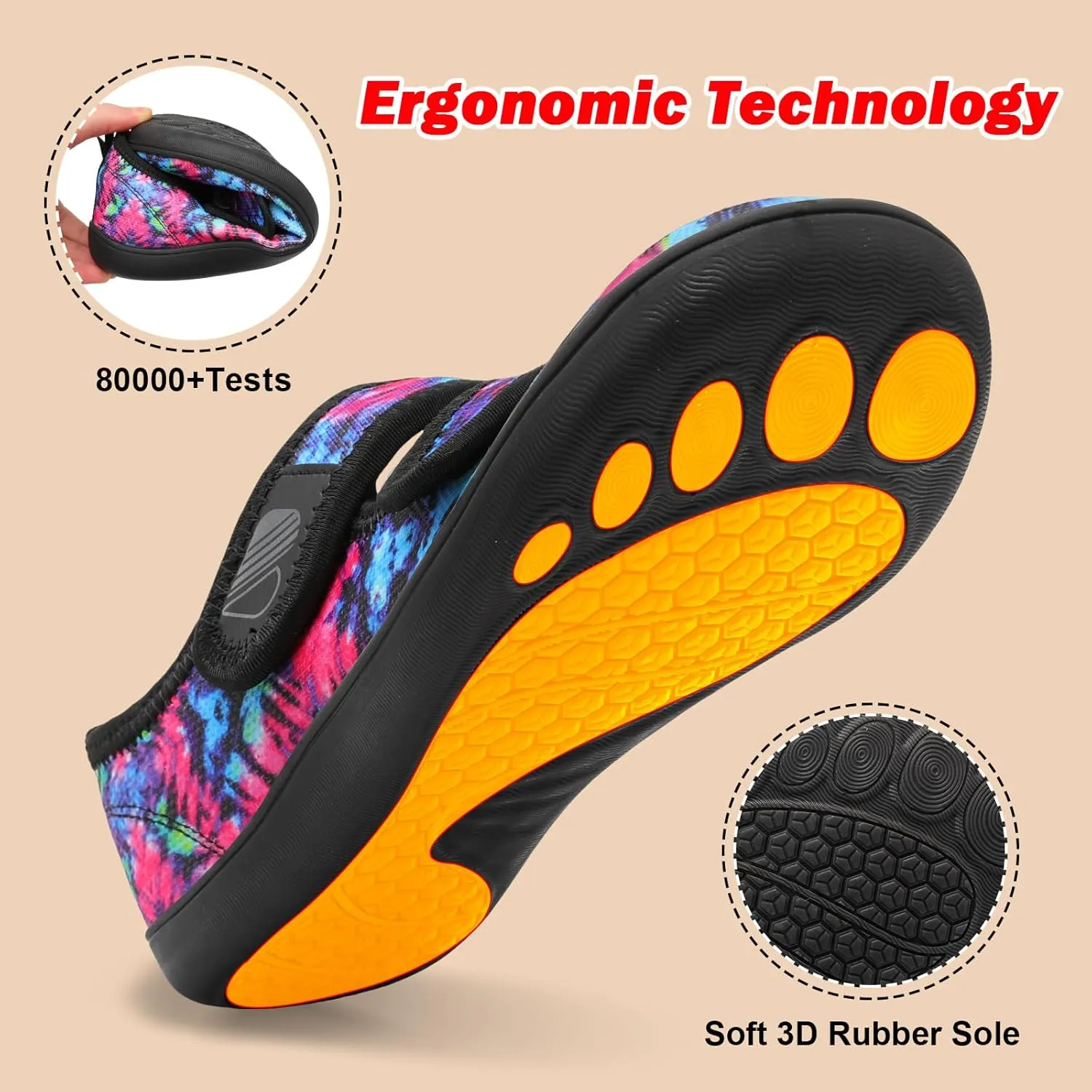 Besroad Womens Walking Shoes Wide Diabetic Shoes Adjustable Barefoot Casual Sneakers Breathable Zero Drop Arthritis Edema Sneakers Indoor Outdoor