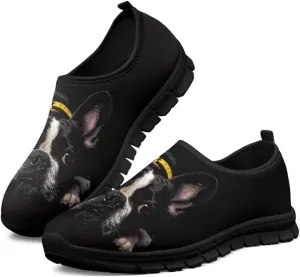 Binienty Fashion Women's Walking Shoes Men's Slip on Sport Sneakers Breathable Low Cut Loafers