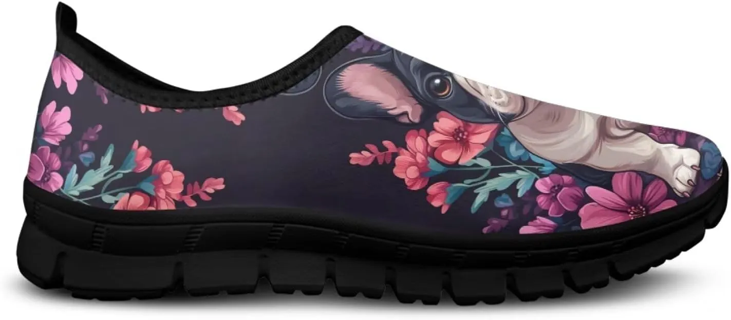 Binienty Fashion Women's Walking Shoes Men's Slip on Sport Sneakers Breathable Low Cut Loafers