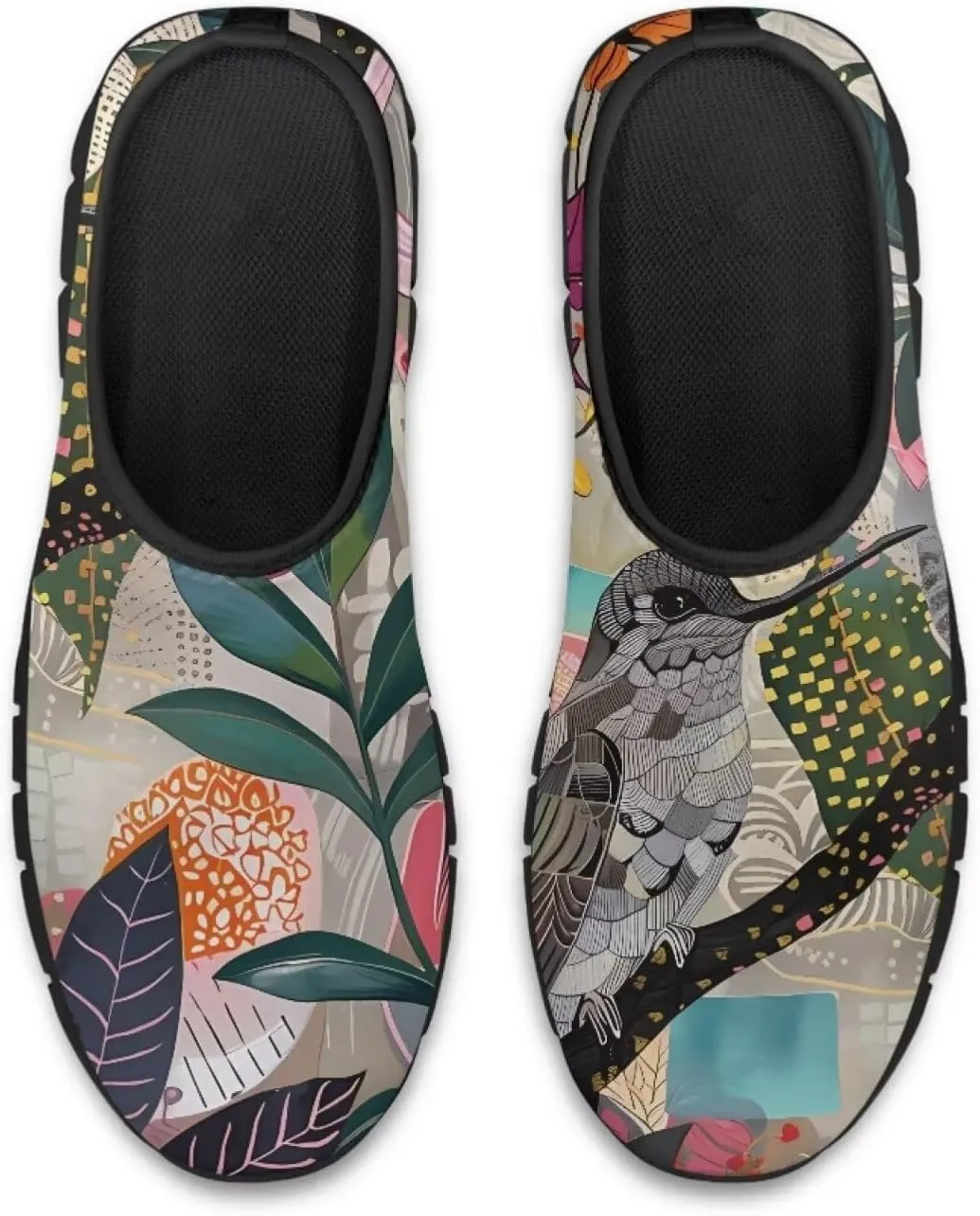 Binienty Slip on Barefoot Shoes Women Low Cut Platform Loafers Fashion Mesh Kint Walking Shoes with EVA Sole