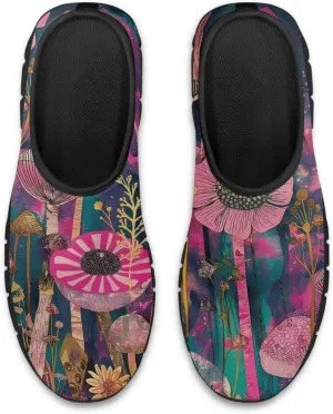 Binienty Slip on Barefoot Shoes Women Low Cut Platform Loafers Fashion Mesh Kint Walking Shoes with EVA Sole