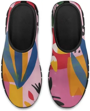 Binienty Slip on Barefoot Shoes Women Low Cut Platform Loafers Fashion Mesh Kint Walking Shoes with EVA Sole