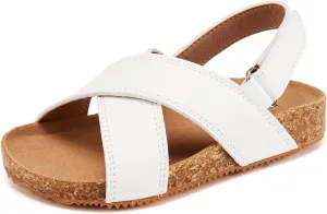 BMCiTYBM Toddler Boys Girls Sandals Open Toe Arch Support Slides Adjustable Straps Cork Footbed Slippers for Indoor Outdoor