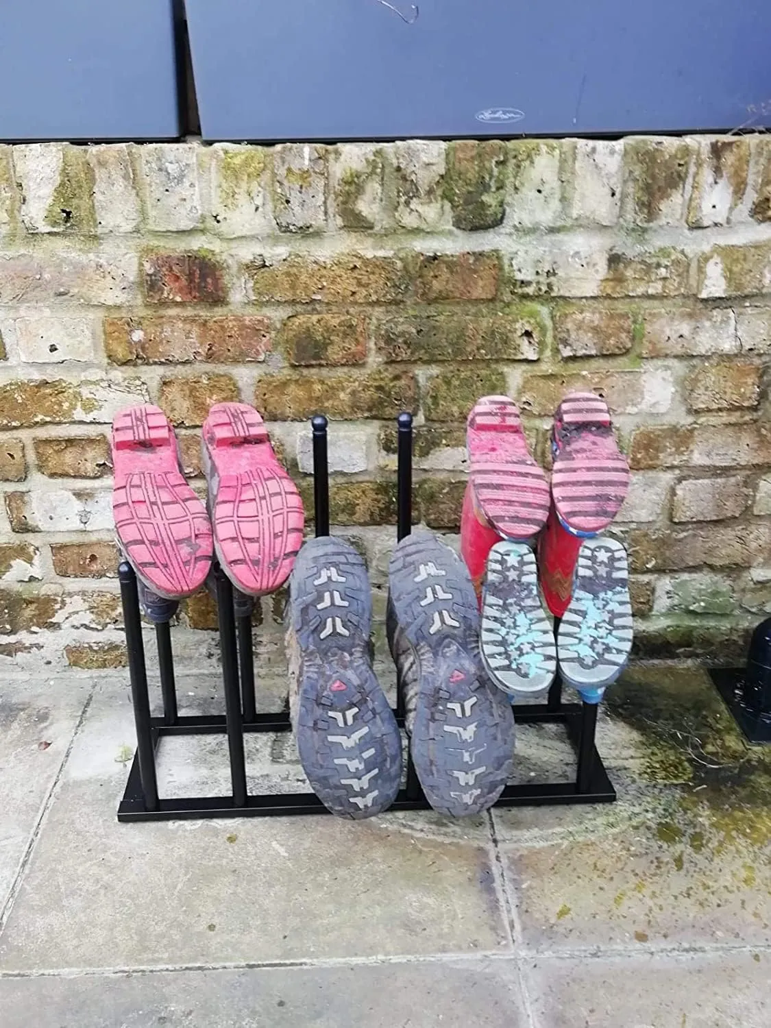 Boot Rack for Boot Storage - Boot Rack Organizer for Tall Boots, Cowboy Boots, Rain Boots, Walking Boots, Sports Boots, Shoes & Sneakers. Boot Storage Rack for 6 Pairs.