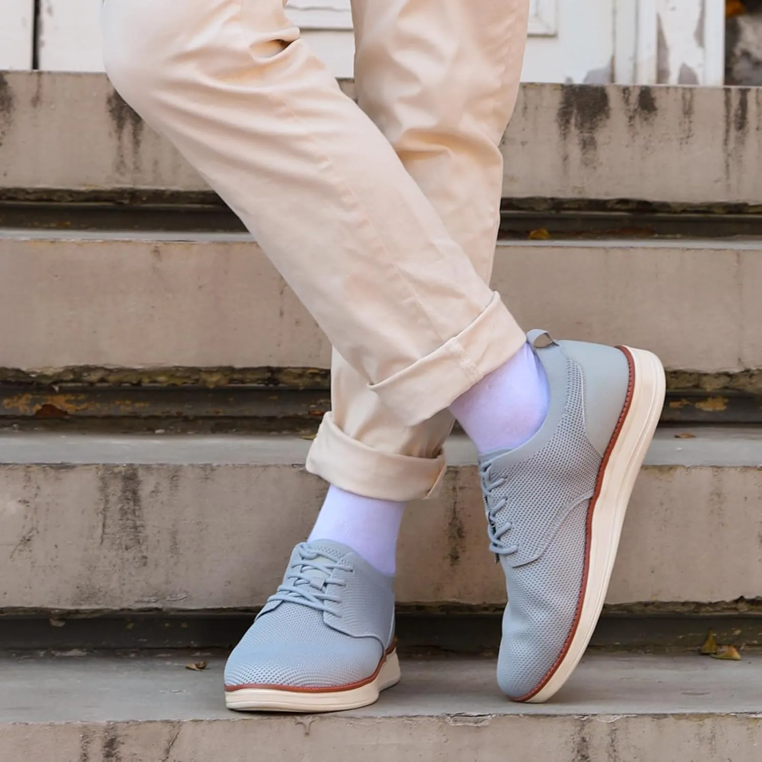 Breeze Shoes for Men Lace-Up Lightweight Casual Comfortable Fashion Sneakers