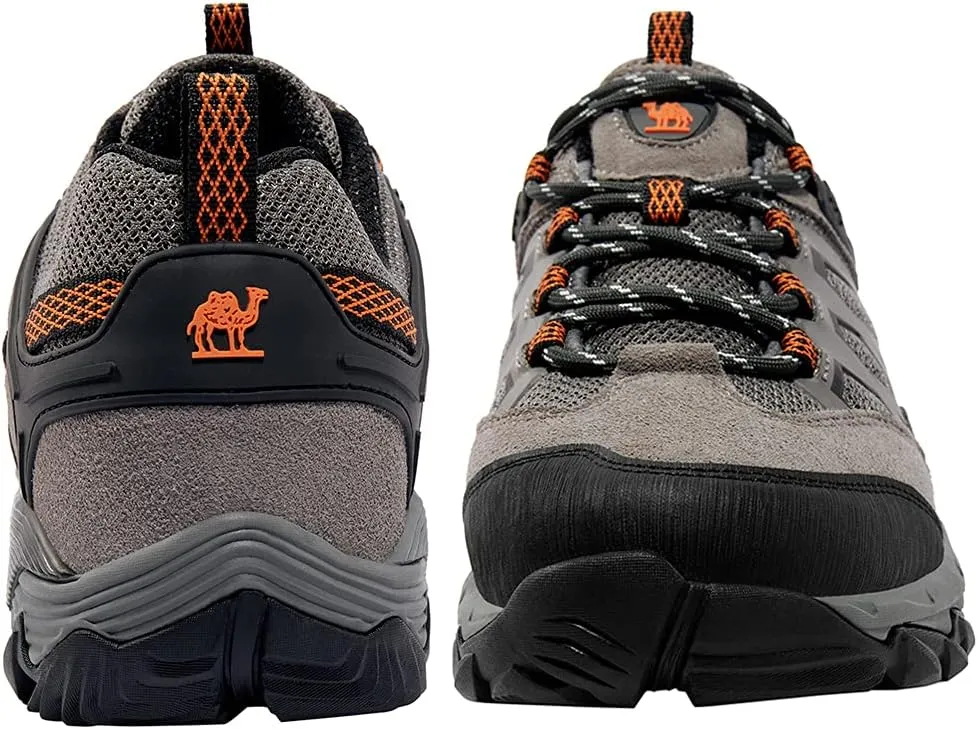 CAMEL CROWN Hiking Shoes Men Breathable Non-Slip Sneakers Lightweight Low Top for Outdoor Trailing Trekking Walking