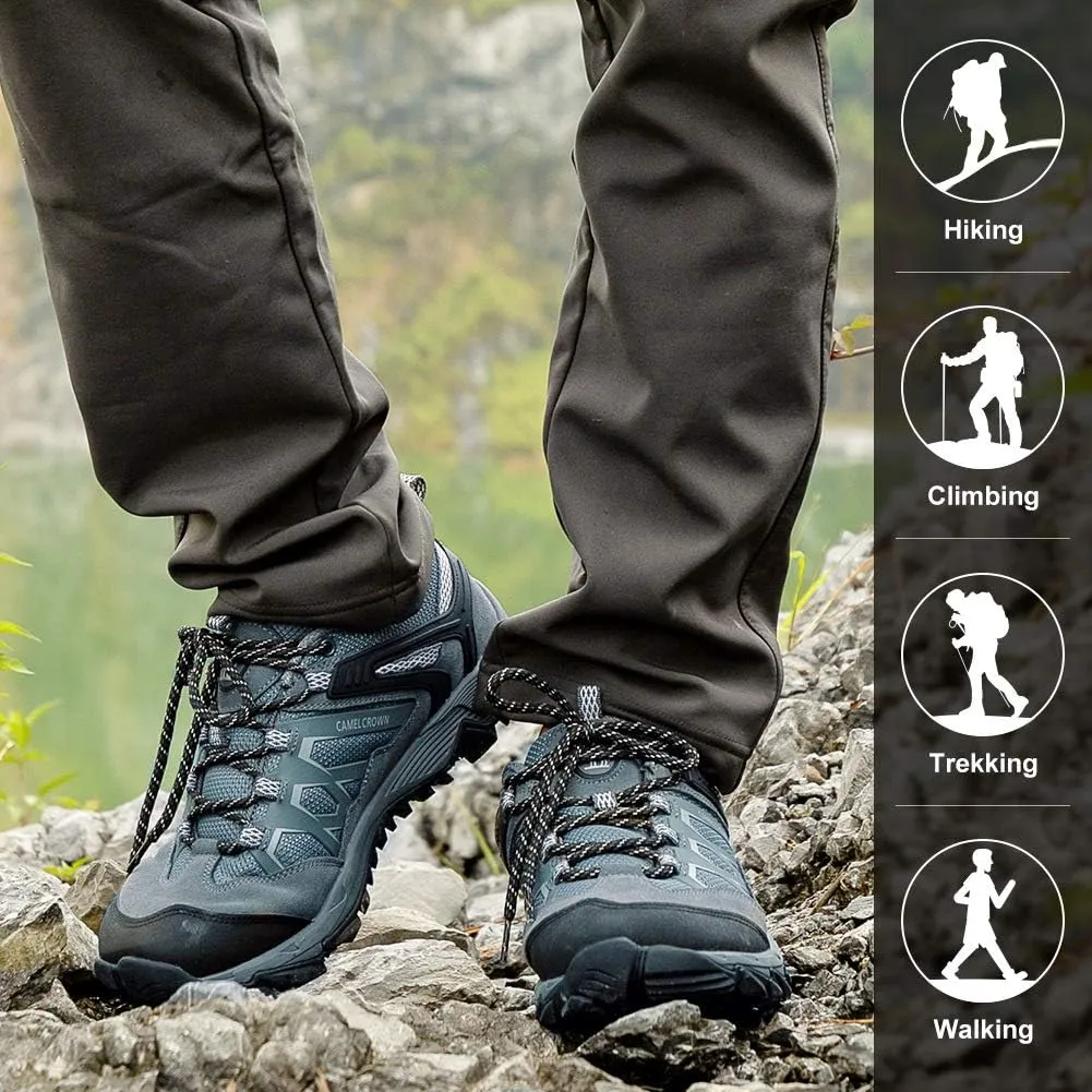 CAMEL CROWN Hiking Shoes Men Breathable Non-Slip Sneakers Lightweight Low Top for Outdoor Trailing Trekking Walking