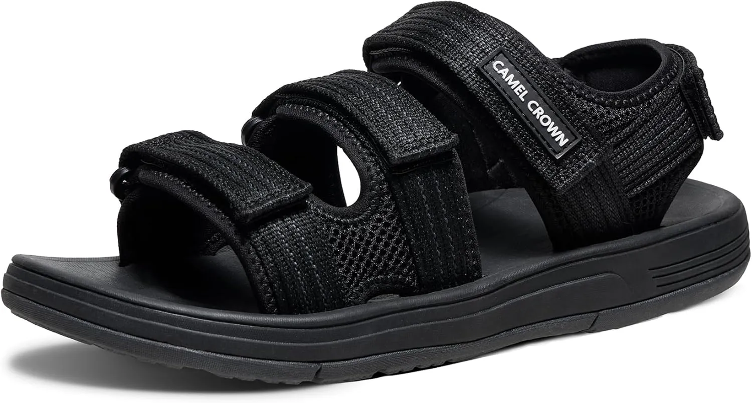 CAMEL CROWN Men's Athletic Sandals Breathable Mesh Hiking Sandals Open Toe Sandals for Men Summer Casual Sport