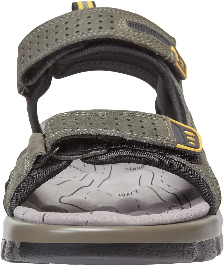 CAMEL CROWN Men's Leather Sandals for Hiking Walking Beach Treads Water Athletic Outdoor with Premium Air Cushion | Waterproof