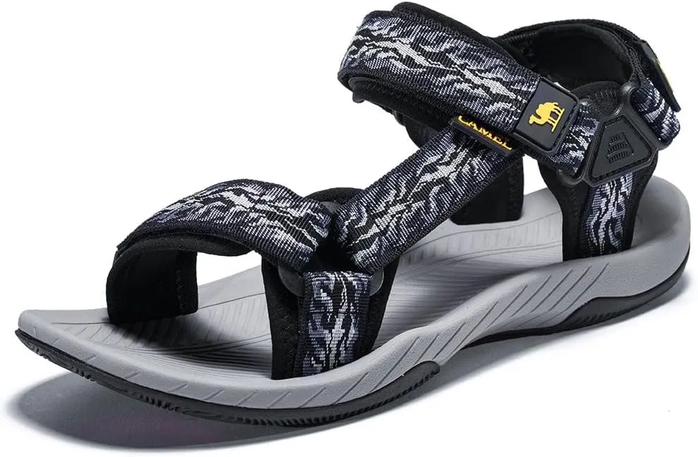 CAMELSPORTS Mens Athletic Sandals Outdoor Strap Summer Beach Sandals Waterproof Fisherman Water Shoes Open Toe Sport Gym Hiking Sandal