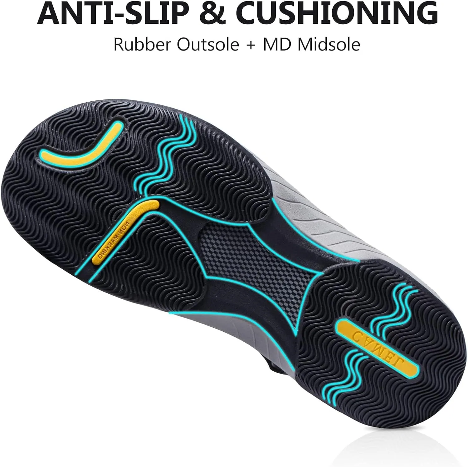 CAMELSPORTS Mens Athletic Sandals Outdoor Strap Summer Beach Sandals Waterproof Fisherman Water Shoes Open Toe Sport Gym Hiking Sandal